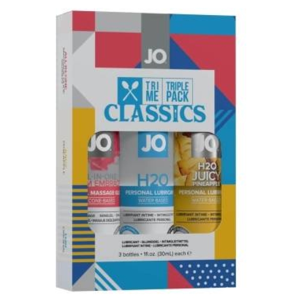 JO System Classics - lubrikačný gél sada - 3x30 ml