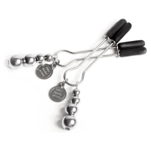 Fifty Shades of Grey - kliešte na bradavky - kovové - strieborné